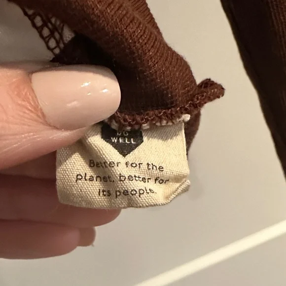 Madewell Chocolate Button-Down Shirt - Picture 3 of 8